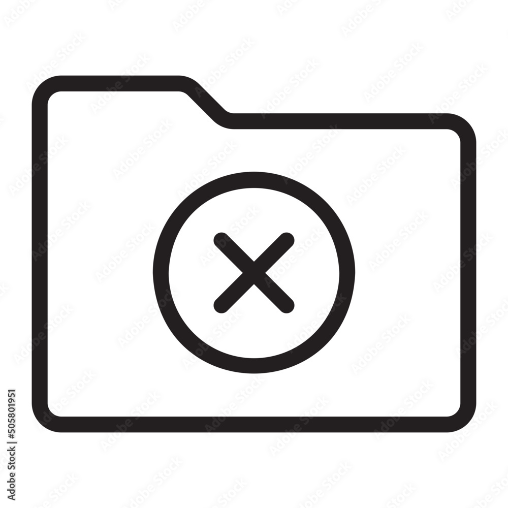 Obraz premium folder line icon