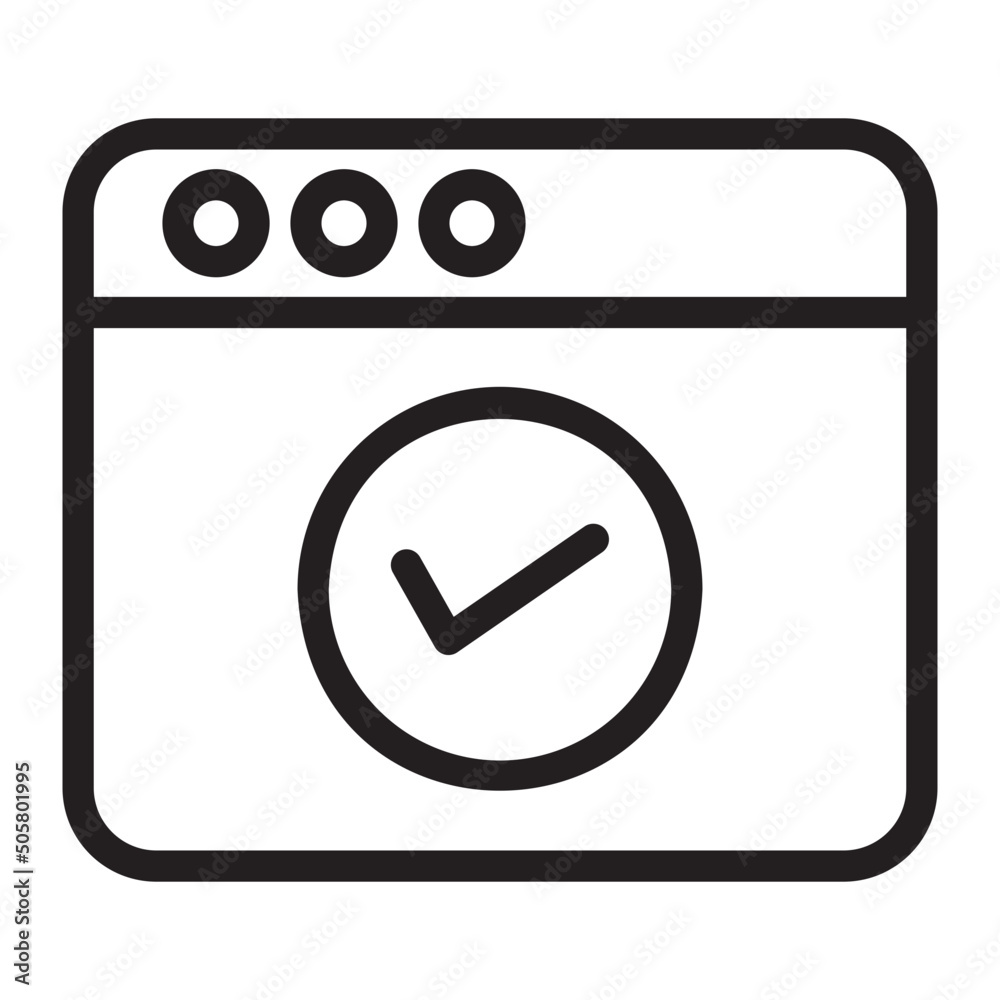 web browser line icon web browser line icon
