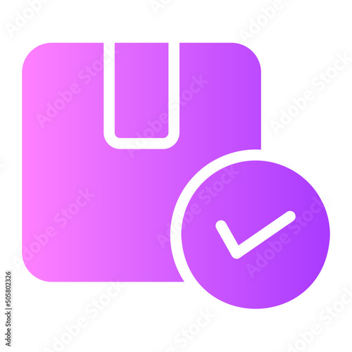 parcel gradient icon