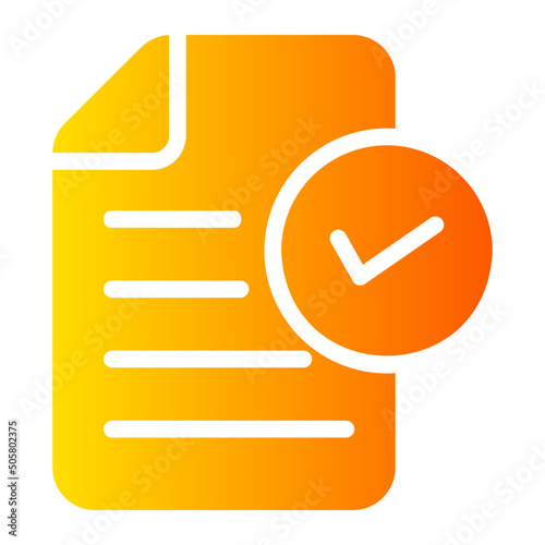 approve gradient icon