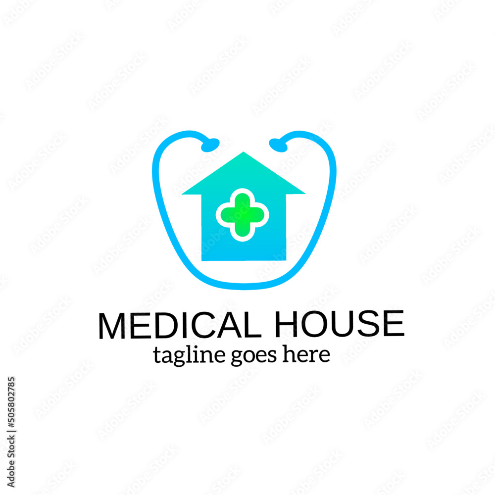 Template logo medical house perfect concept for hospital sign Template logo medical house perfect concept for hospital sign