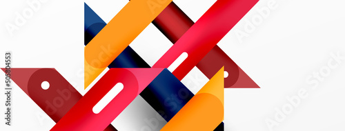 Background overlapping lines. Dynamic lines abstract wallpaper. Straight lines composition vector illustration for wallpaper banner background or landing page