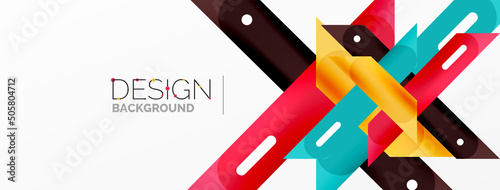Background overlapping lines. Dynamic lines abstract wallpaper. Straight lines composition vector illustration for wallpaper banner background or landing page