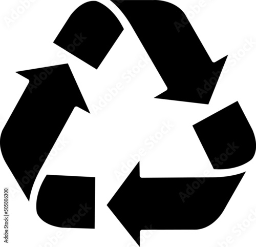 recycle vector icon illustration on white background..eps