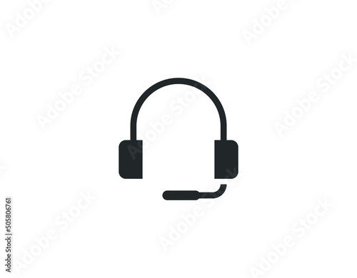 Headphone icon vector. symbol for web site Computer and mobile vector.