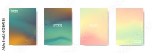 Set of abstract background with beautiful gradation color, colorful background for poster flyer banner backdrop.vertical banner.cool fluid background vector illustration