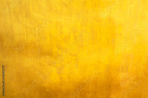 Old glod metal wall background or texture and shadow