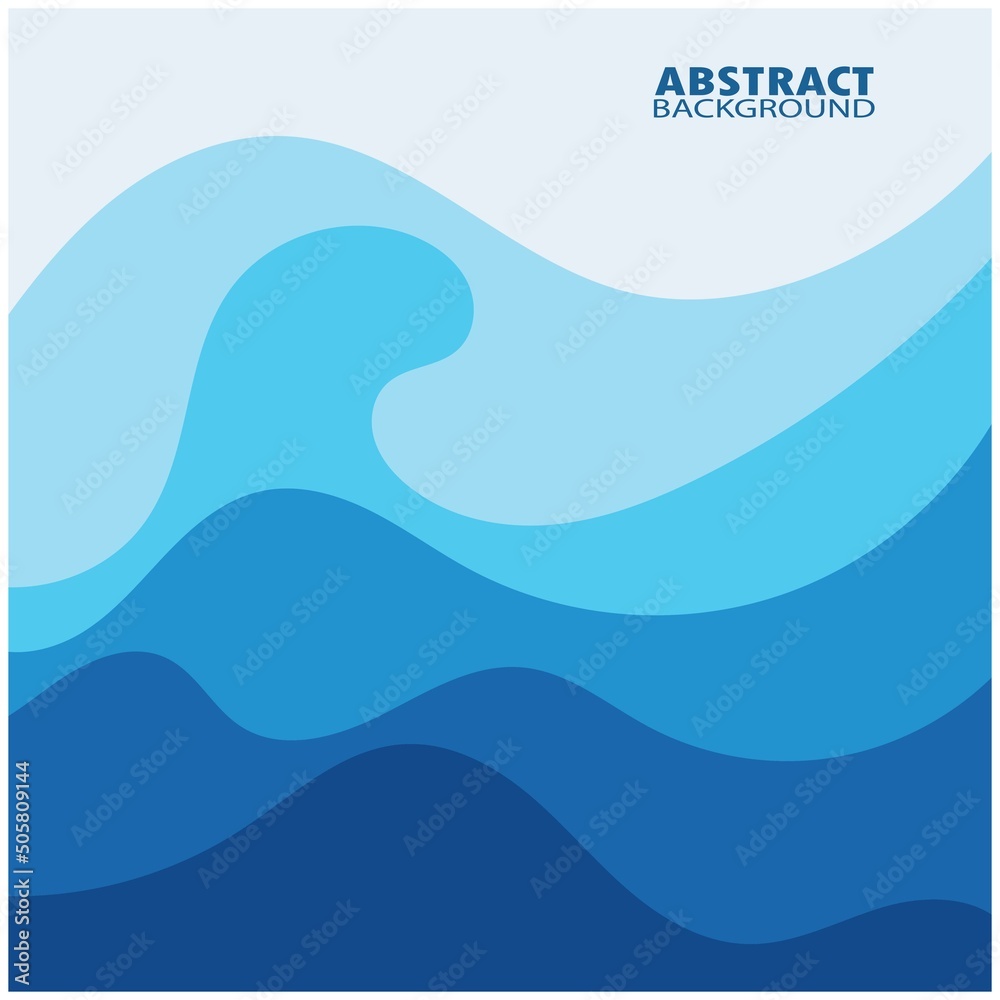 Abstract Water wave design background design vector