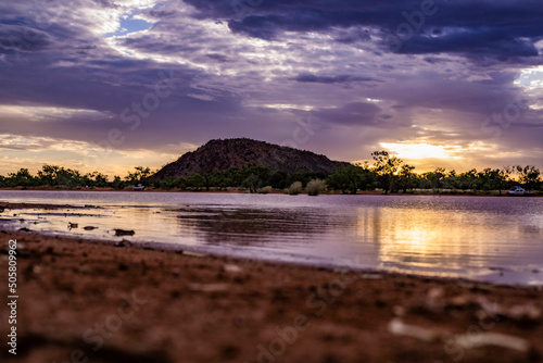 Red centre sunset photo