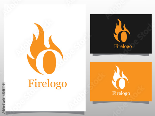 torch O letter logo design template. torch logotype vector unusual letter. Vector design template elements for your application or company.