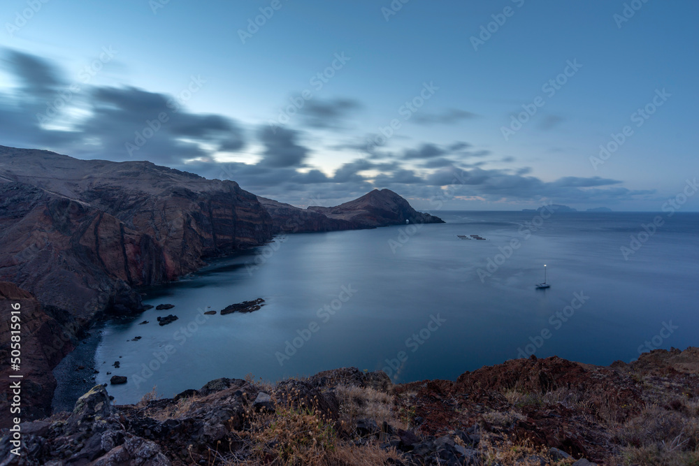 Madeira Island rocky shore