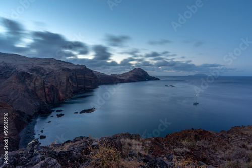 Madeira Island rocky shore