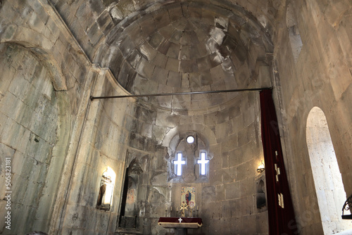 Interior of Tatev Monastery in Armenia photo