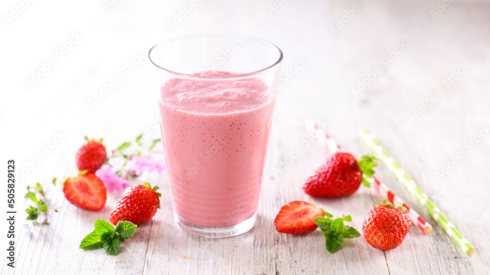 fresh strawberry smoothie or juice fresh strawberry smoothie or juice