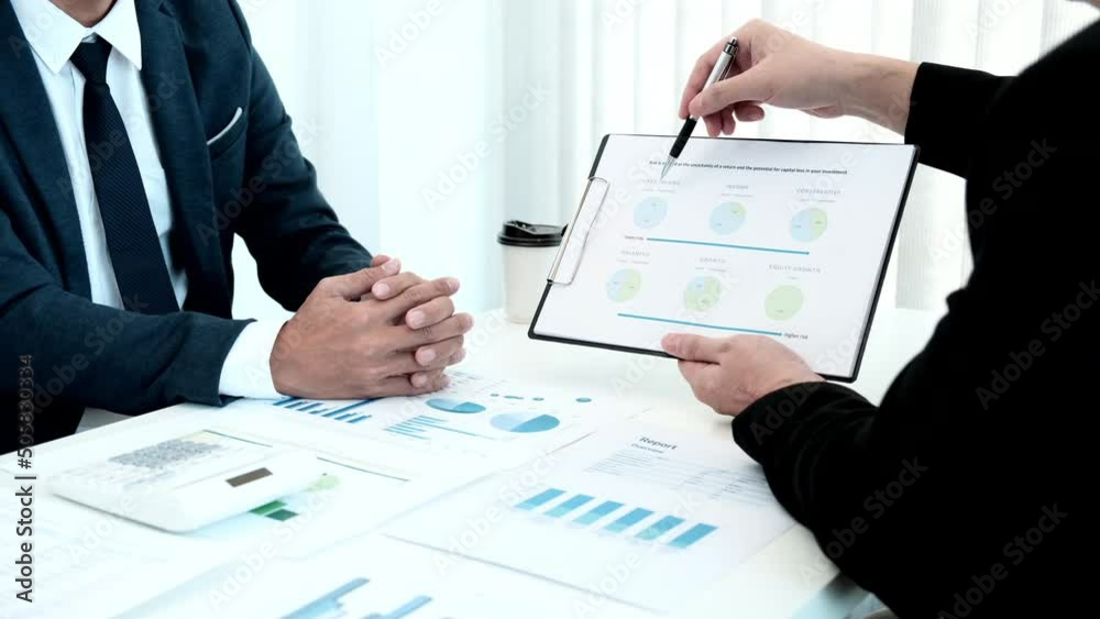 Brainstorming and Business Consulting, Marketer presents Graph data and plan marketing strategies for executives who attend team meetings to analyze and develop the organization to grow, Teamwork. Brainstorming and Business Consulting, Marketer presents Graph data and plan marketing strategies for executives who attend team meetings to analyze and develop the organization to grow, Teamwork.