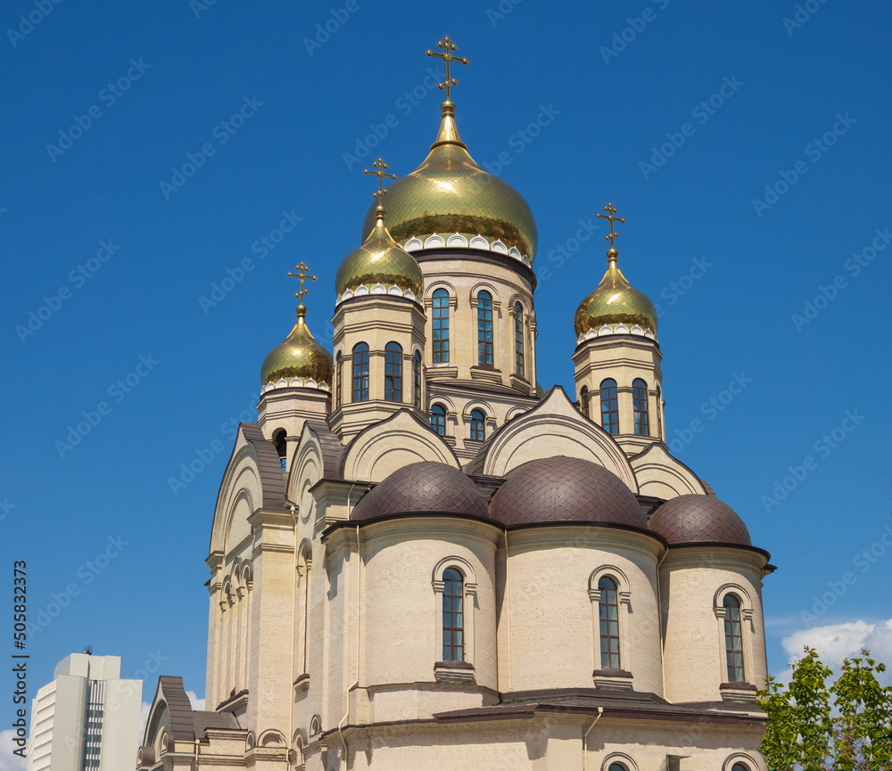 Orthodox church on the central square of Vladivostok.