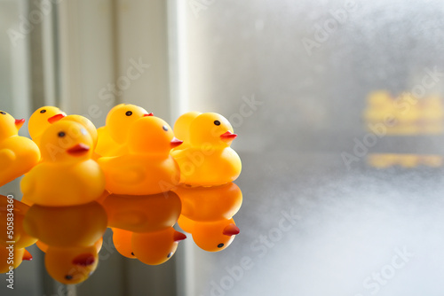 canards jaunes jouet enfant © Anthony SEJOURNE
