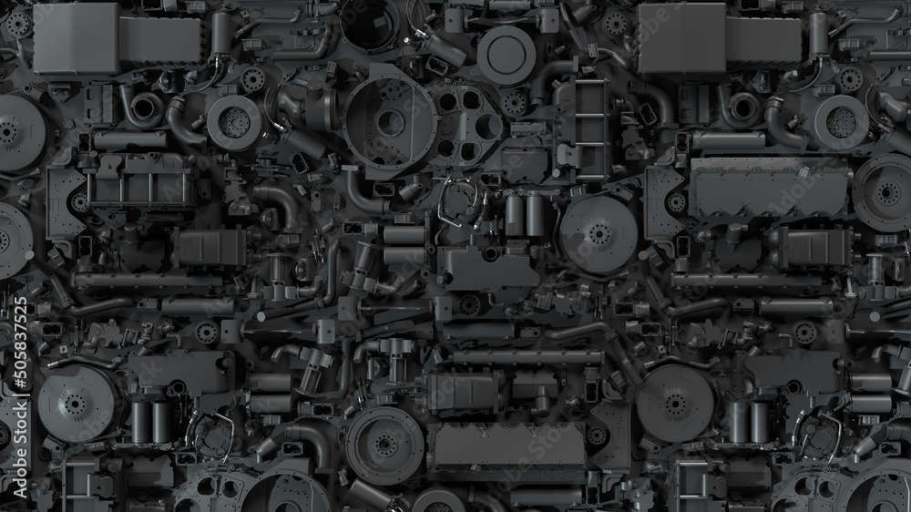 Dark industrial wallpaper, mechanical texture. Black transport ...