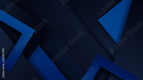 Blue and black colorful abstract modern technology background design. Vector abstract graphic presentation design banner pattern background web template.