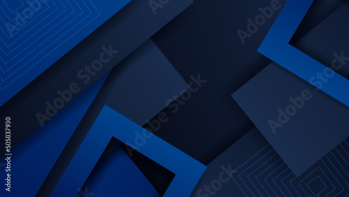 Abstract blue and black colorful background. Vector abstract graphic design banner pattern presentation background web template.