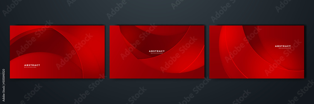 Set of Dynamic shape beautiful red with shiny element abstract design background Set of Dynamic shape beautiful red with shiny element abstract design background