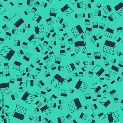 Black Wallpaper icon isolated seamless pattern on green background. Vector