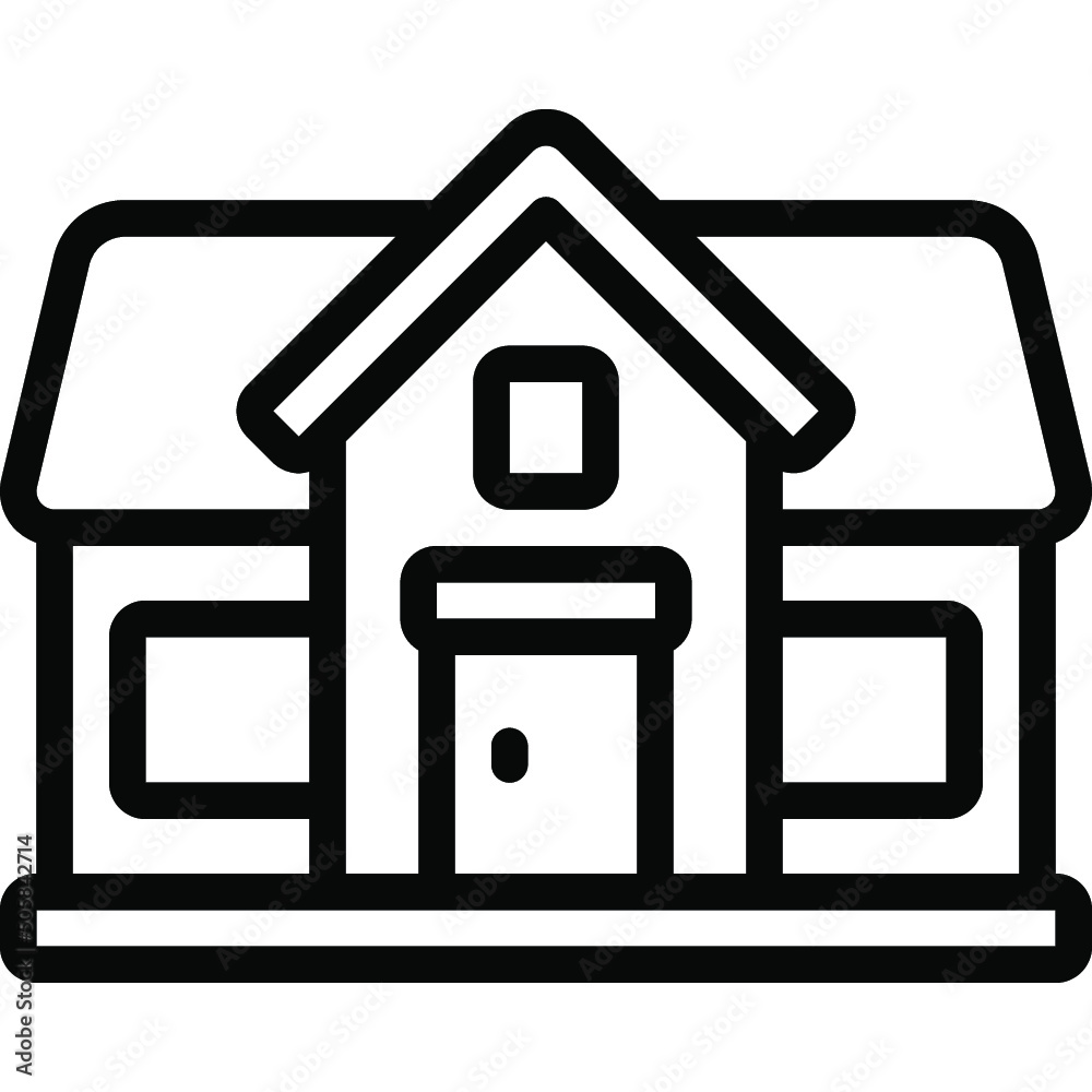 House Middle Porch Icon House Middle Porch Icon