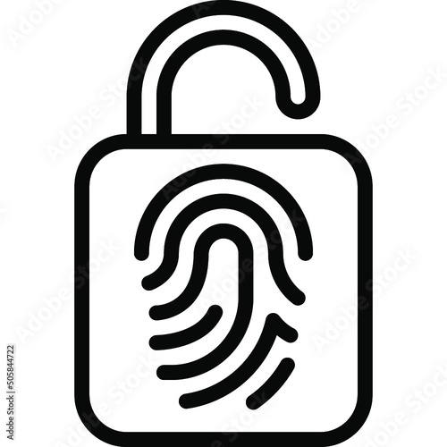 Thumb Print Lock Icon