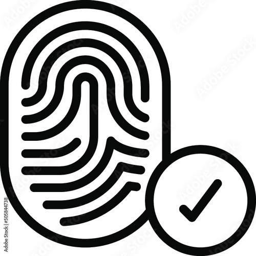 Thumb Print Correct Icon