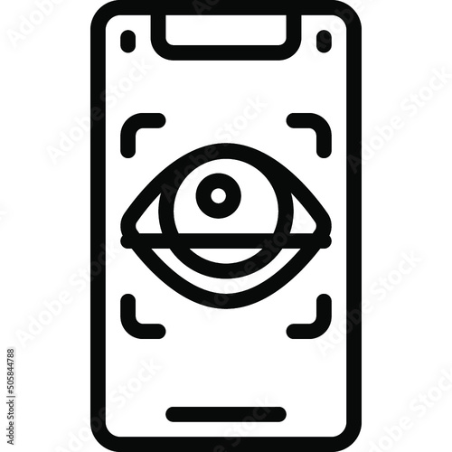 Retina Scan Mobile Icon