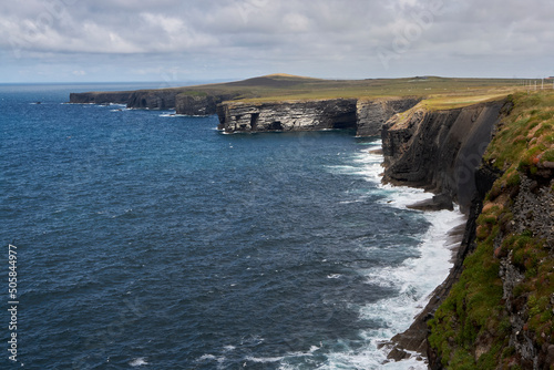 View of the Loop Head cliffs in the Clare county, Ireland