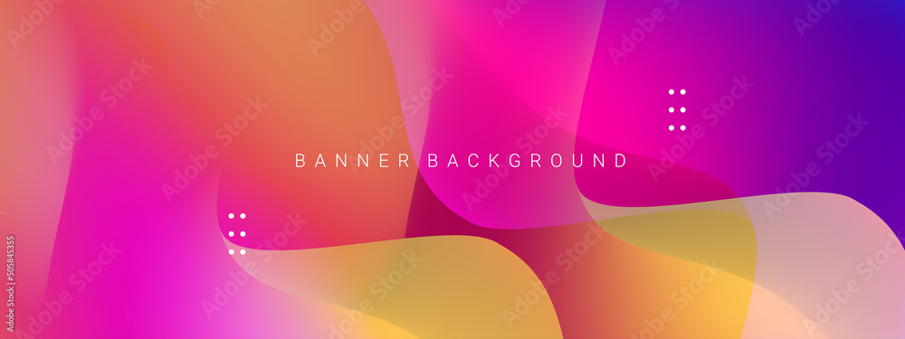 Abstract geometric modern stylish smooth dark banner background