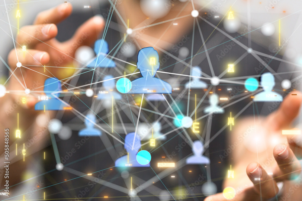Global network. Blockchain. 3D illustration. Neural networks and artificial intelligence. Abstract Global network. Blockchain. 3D illustration. Neural networks and artificial intelligence. Abstract