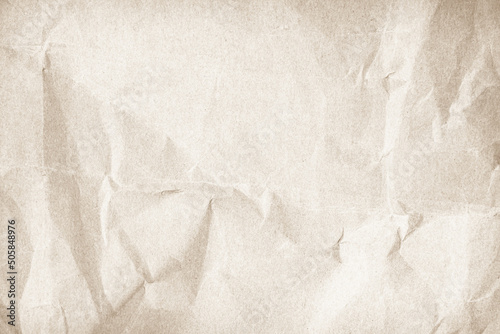 Paper vintage background. Recycle brown paper crumpled texture, Old paper surface for background. photo