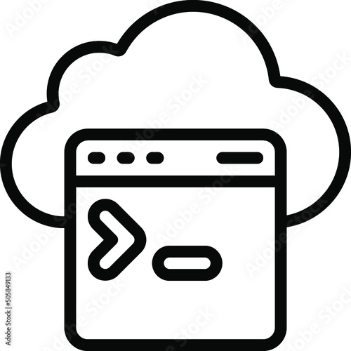 Cloud Terminal Window Icon