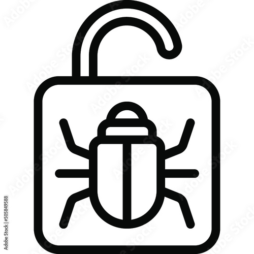 Lock Bug Icon
