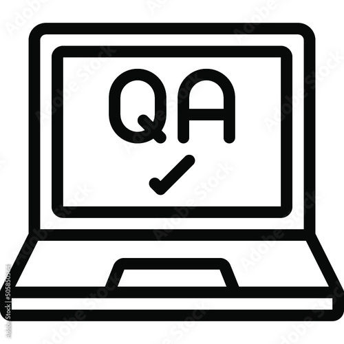 QA Laptop Icon