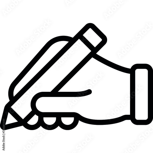 Hand Writing Icon