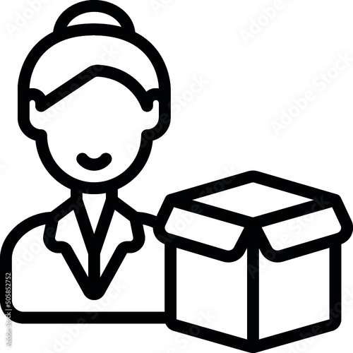 Product Manager Female Icon