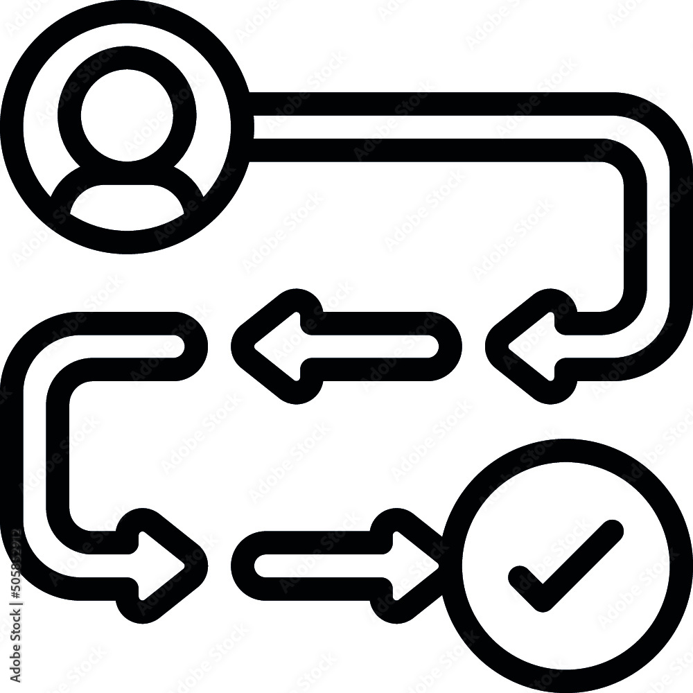 Customer Journey Map Icon Customer Journey Map Icon