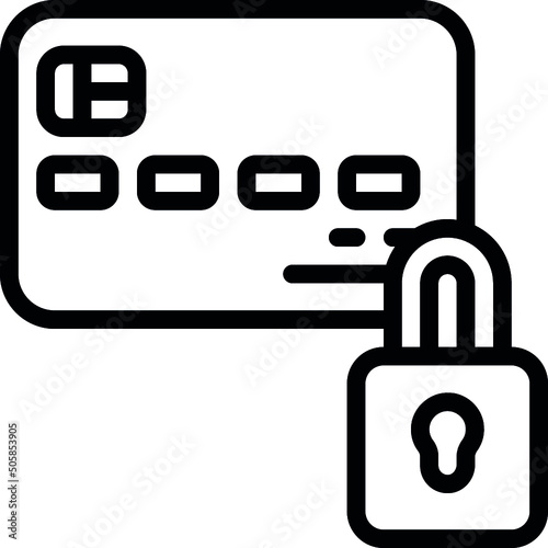 Locked Credit Card Icon