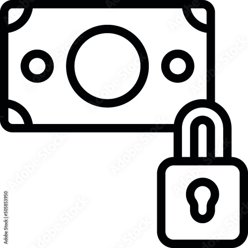 Locked Money Icon