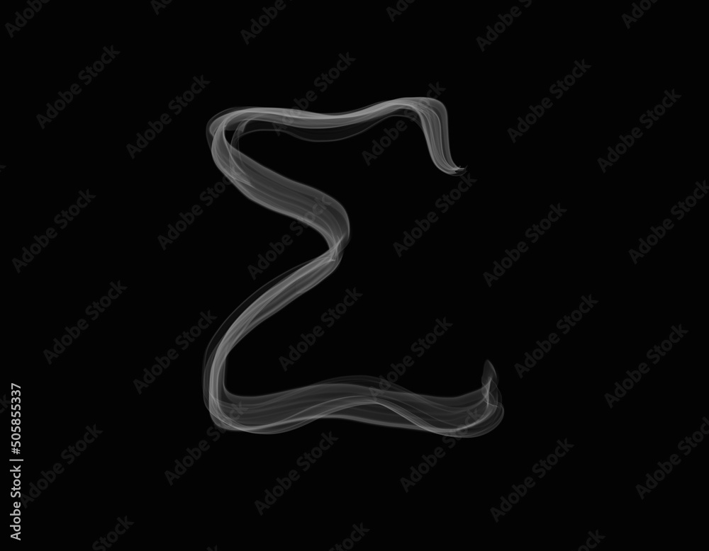 realistic smoke shape with capital alphabet sigma spreading on dark background realistic smoke shape with capital alphabet sigma spreading on dark background