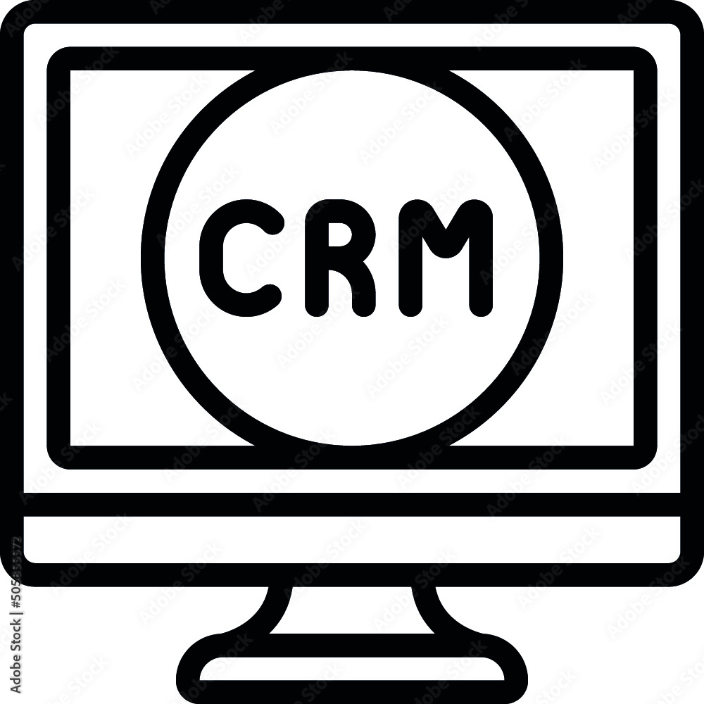 Customer Realationship Management Icon Customer Realationship Management Icon