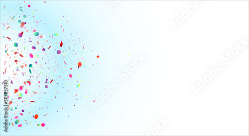 Falling Red Hearts on White Background. 