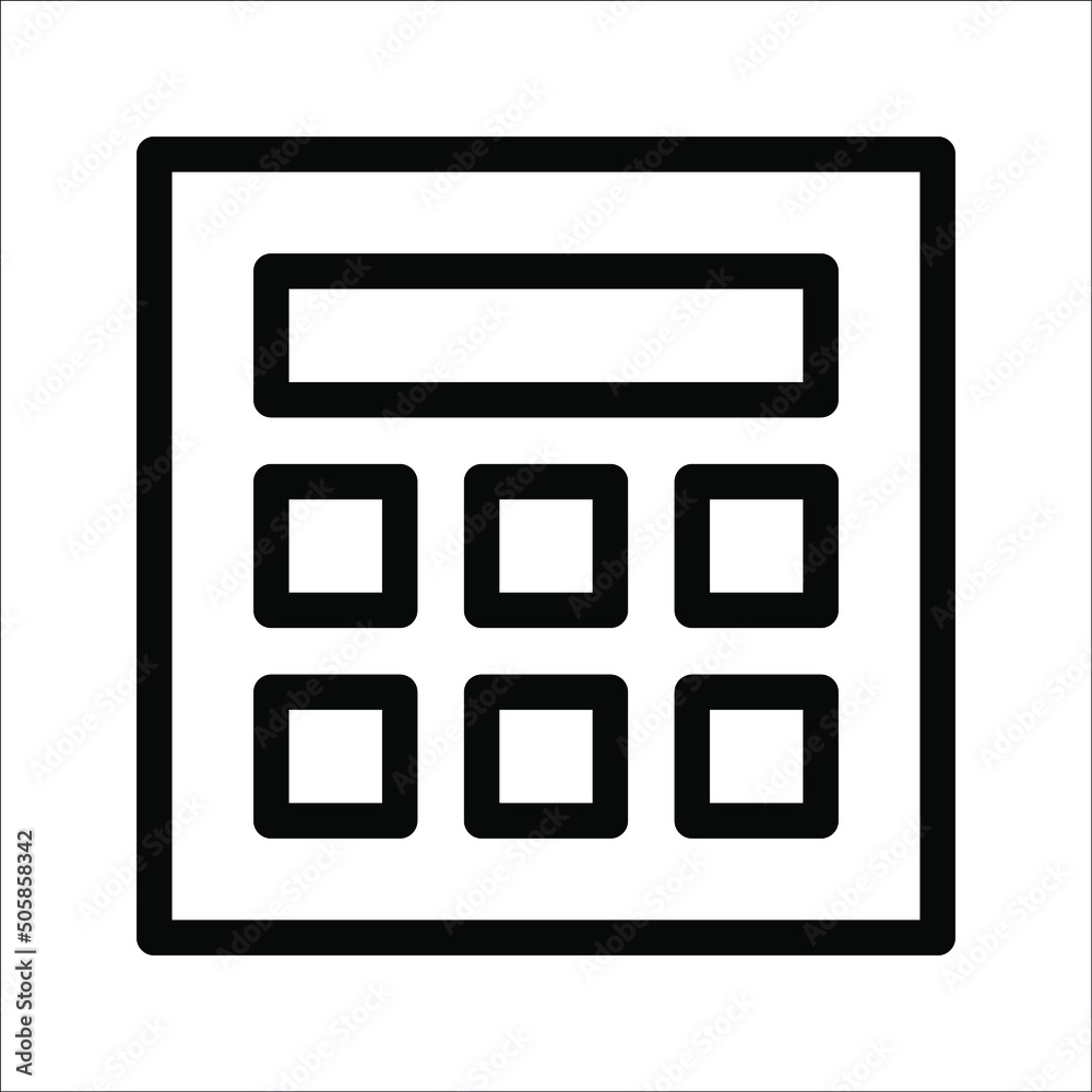 Vector icon calculator. Savings, finance and graphics on white, economic concept, trendy data for graphic design, website, UI EPS10 Vector icon calculator. Savings, finance and graphics on white, economic concept, trendy data for graphic design, website, UI EPS10
