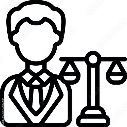 Male Lawyer Icon
