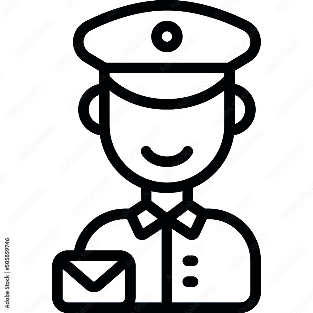 Postal Worker Icon Postal Worker Icon