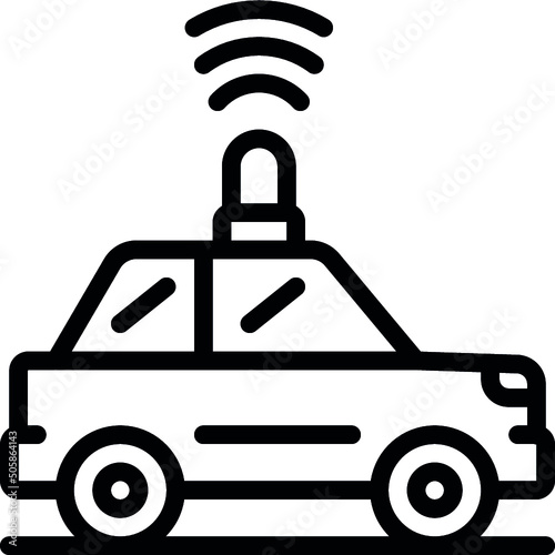 Self Driving Car Icon