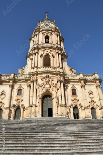 The cathedral of of Modica, an old town of Sicily region, Italy.